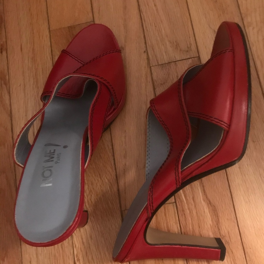 Not me! red heels, European size 40